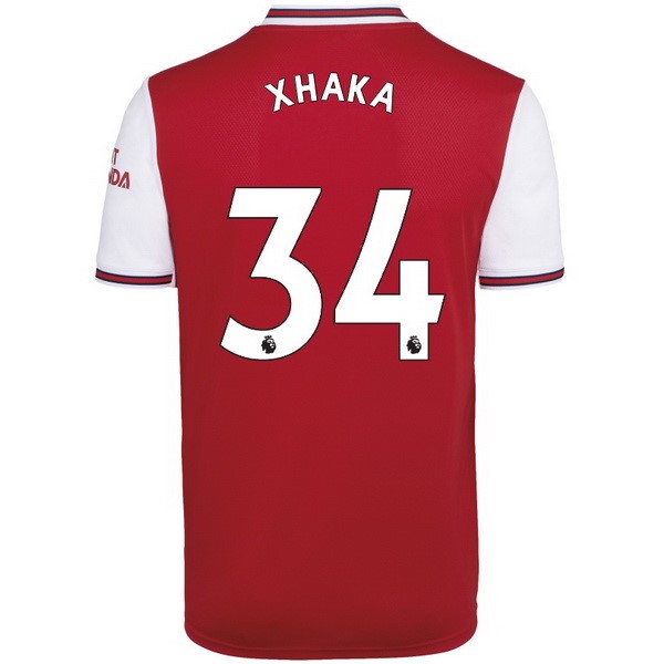 Camiseta Arsenal NO.34 Xhaka Replica Primera Ropa 2019/20 Rojo